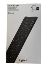 Logitech Keys-To-Go Wireless Ultra Slim Keyboard Bluetooth stand iPhone iPad TV - £49.82 GBP