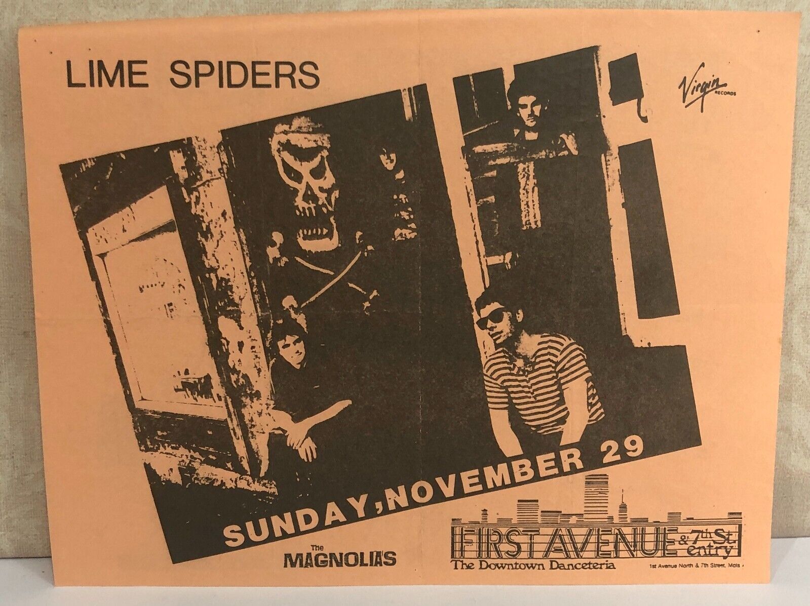 Primary image for First Avenue Minneapolis Nightclub Lime Spiders Monthly Calendar November 1987