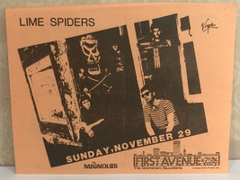 First Avenue Minneapolis Nightclub Lime Spiders Monthly Calendar Novembe... - £13.12 GBP