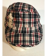 Disney Mickey Mouse cap hat Plaid Adjustable H1 - $14.84