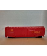 HO Scale Tyco 50&#39; Box Car ATSF Santa Fe El Capitan Red #49277 Built Model - $8.54