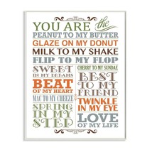 The Kids Room by Stupell You are Peanut to My Butter Typography Art Wall Plaque, - £43.95 GBP