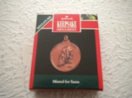 Minted For Santa`1992`Miniature-A Coin Minted To Honor Santa,Hallmark Ornament - £5.02 GBP