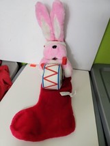 1993 Energizer Batteries Bunny With Drum Christmas Stocking Plush Vintag... - $28.51