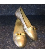 Kate Spade Metallic Gold Leather TREAT Ballet Flat, Style#51, Size 10m-E... - €58,84 EUR