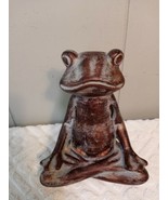 Yoga Ceramic Cute Incense Burner Frog Toad Figurine Home Shelf Table Dec... - £11.87 GBP