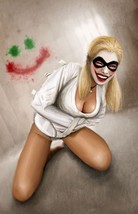 12x18&quot; Art Print ~ Nathan Szerdy SIGNED DC Comics Batman / Joker ~ Harley Quinn - $25.73