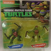 Teenage Mutant Ninja Turtles Leo &amp; Mikey Mini Figure 2 Pack - £10.34 GBP