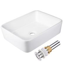 Bathroom Porcelain Ceramic Vessel Sink Vanity Basin With Drain - $143.99