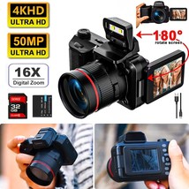 DINGETU Video Camera for Vlogging - 4K Ultra HD Digital Camera with 2.2&quot;... - $1,360.89 MXN
