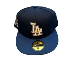 NWT New Los Angeles Dodgers New Era 59Fifty Throwback 50th Size 8 Fitted... - £21.71 GBP