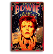 David Bowie Ziggy Stardust Novelty Metal Sign 12&quot; x 8&quot; Wall Art - £7.05 GBP
