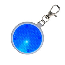 Blue Round Personal Safety Emergency Keychain Set Flashlight Blinkers - $24.53