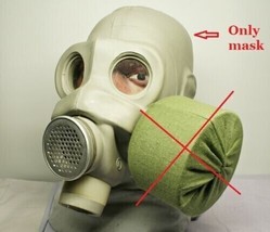 Vintage Soviet Russian USSR Military PMG Gas Mask SIZE 1 or 2 - $40.73