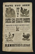 1890&#39;s Antique Smith&#39;s Chicken Broadside Lee Ma Poster Egg Health Prod Medical - £69.73 GBP
