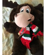1993 Chrismoose Plush Christmas 17&quot; Moose Michael Wahl New with Tags - £15.49 GBP