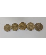 5 Argentine coins 1, 10,10,50, 100 pesos. 76,78,81 years - £21.81 GBP