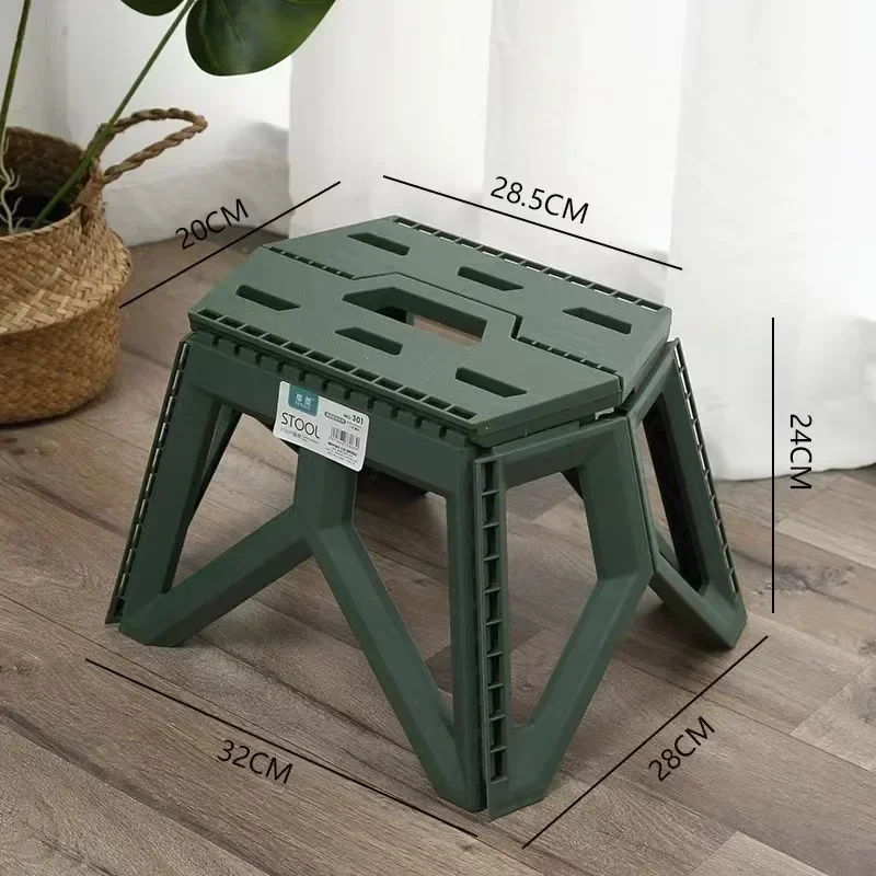 Folding Stool Portable Small Stool Plastic Foldable Chair Household Adult - £42.47 GBP+