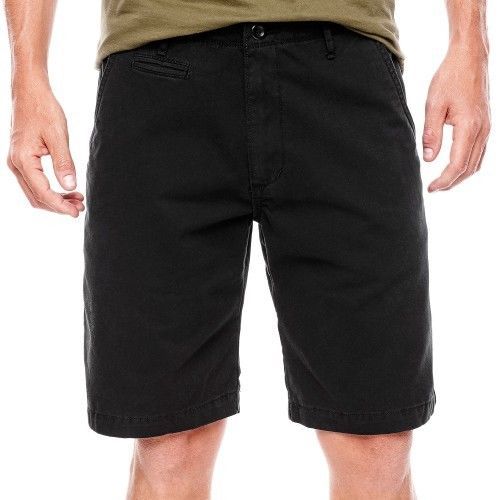 Arizona Flat-Front Shorts New Size 31W Msrp $34.00 True Black - $12.99