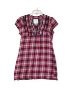 Heritage 1981 Women&#39;s M Plaid Flannel Mini Dress, Ruffle Front Country W... - $30.08 CAD