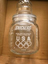 SNICKERS &#39;92 Barcelona Albertville Winter Summer Olympic Games Glass Jar &amp; Lid - £16.90 GBP