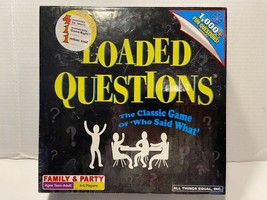 Loaded Questions 2011 Party Game &quot;Of Who Said What&quot; Teen - Adult Sealed - £2.77 GBP