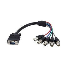 Startech.Com VGABNCMF1 Monitor Cable Vga To 5 Bnc HD15 To Bnc Rgbhv - £31.07 GBP