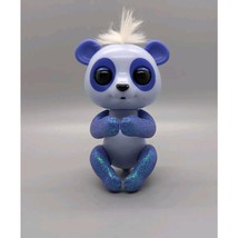 2017 Fingerlings Panda Wowwee Blue Glitter Tested Works Archie 4&quot; Sound ... - $9.66 CAD