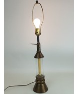 Rustic Farmhouse Table Lamp Candle Lantern Look 33" Night Light Dark Bronze - £62.27 GBP