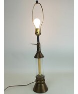 Rustic Farmhouse Table Lamp Candle Lantern Look 33&quot; Night Light Dark Bronze - $1,507.73 MXN