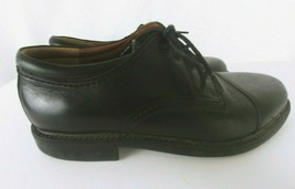 Dockers Gordon Cap Toe Men&#39;s Black Leather Oxford Dress Shoes Size 9.5M - £15.33 GBP