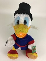 DuckTales Scrooge McDuck Plush 12&quot; Stuffed Animal Toy Vintage 1986 Applause Tags - £50.56 GBP
