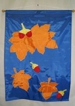 28X40 Embroidered Sewn Autumn Fall Season Appliqued Nylon Garden Flag 28&quot;X40&quot; - £15.09 GBP