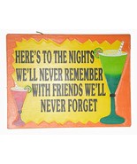 WorldBazzar Hand Carved Wooden HERE is to The Nights We&#39;ll Never Remembe... - £15.52 GBP