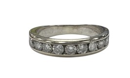 11 Men&#39;s Wedding band 14kt White Gold 432958 - $499.00