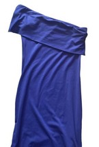 Women Blue SUSANA MONOCO One Shoulder Sleeveless Bodycon Dress XS USA Made image 2