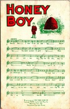 Honey Boy Song Illustrated Music and Lyrics 1908 Postcard York Music Company - £7.67 GBP