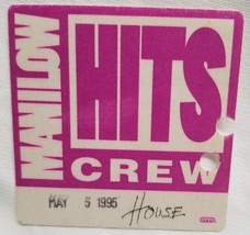 BARRY MANILOW - VINTAGE ORIGINAL 1995 TOUR CONCERT TOUR CLOTH BACKSTAGE ... - €8,61 EUR
