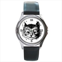 Cheshire Cat Face Watch Alice In Wonderland Wristwatch Analog New - £22.88 GBP
