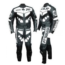 Yamaha Men&#39;s Motorbike Motorcycle Cowhide Leather Racing Ce Rated Suit - £218.94 GBP