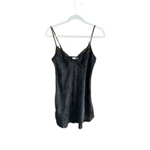 Adonna Womens Size Small Vintage Black Nightgown Spaghetti Strap Teddy y2k Knee - £35.60 GBP