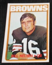 1972 Topps Bill Nelsen Cleveland Browns 211, NFL Football Sports Card, Vintage - £62.12 GBP