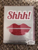 SHHH! Its A Surprise Party Save The Date 8 Envelopes and &amp; Invitations - £5.95 GBP