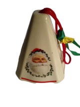 Christmas Ornament by Jasco Santa bell shaped potpourri container with cork - £7.03 GBP