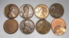 Lincoln Cent Errors Broad Struck Off Center Clipped Planchet LCE9 - $88.11