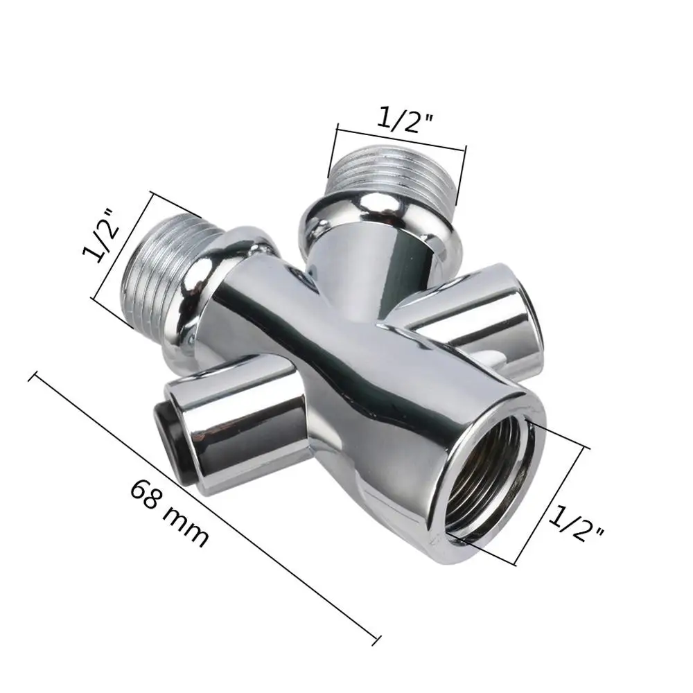 House Home Shower Head Water Splitter Water Separator Adapter 1/2&quot; Male Outlet F - £19.98 GBP