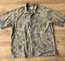 TORI RICHARD MENS XL BOTANICAL FLORAL COTTON LAWN ALOHA HAWAIIAN SHIRT USA - $74.00