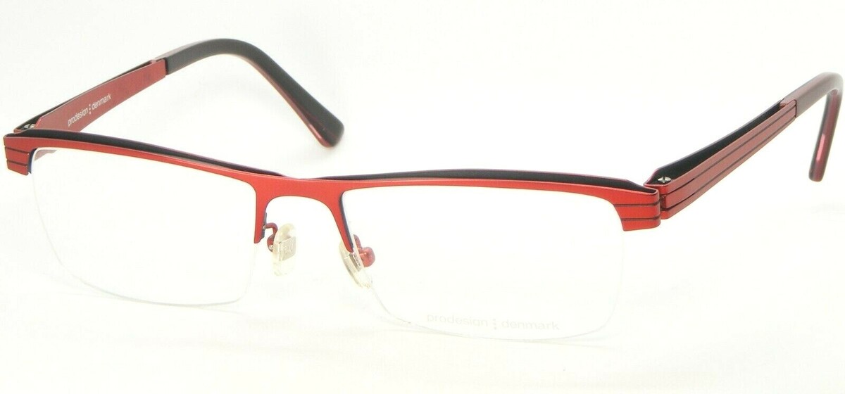 NEW PRODESIGN DENMARK 4133 4021 RED MEDIUM MATT EYEGLASSES GLASSES 53-17... - $79.19
