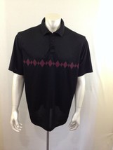 Harggar Cool 18 Men&#39;s Black Short Sleeve Polyester Men&#39;s Polo Shirt Size Large - £9.53 GBP