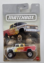 Matchbox 2025 Dodge D200 Pickup 1968 White Red Yellow 4/5 Diecast Motors... - $7.97